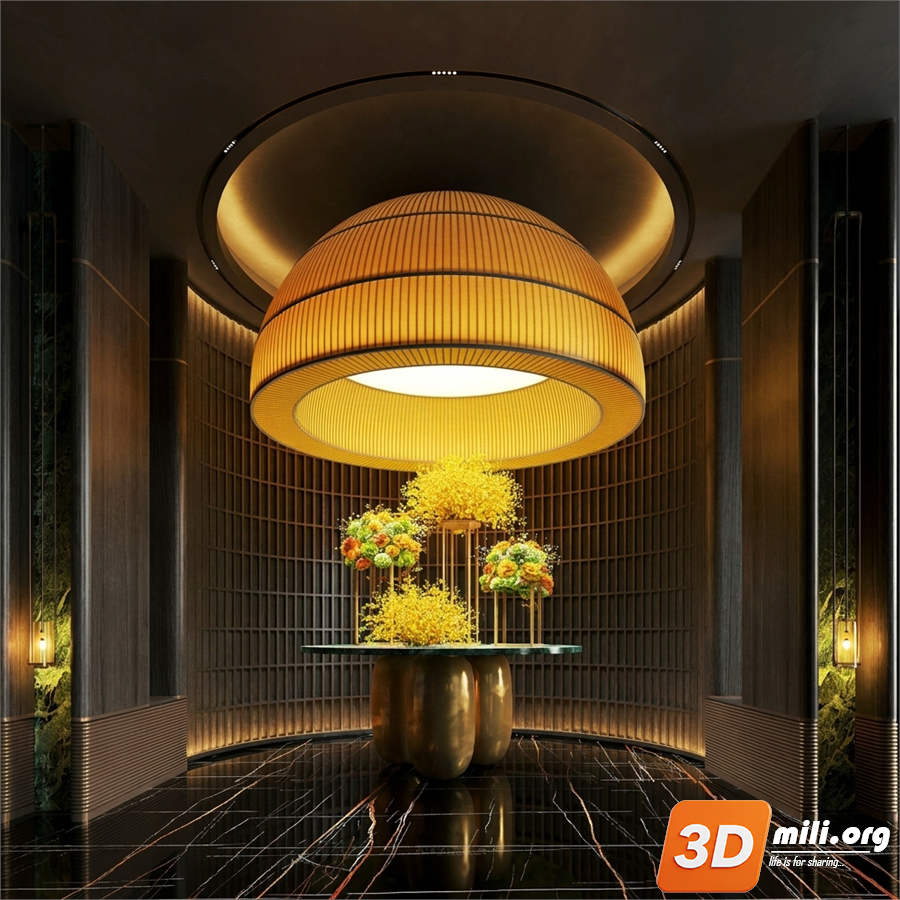 Lobby Decoration Skp Files 